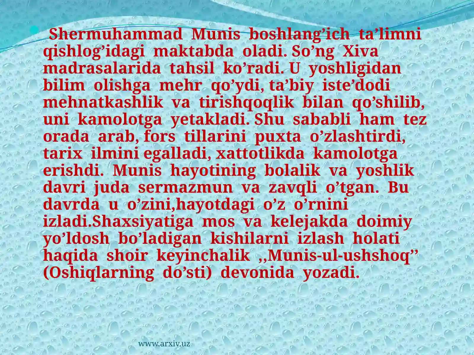 Shermuhammad Munis 4