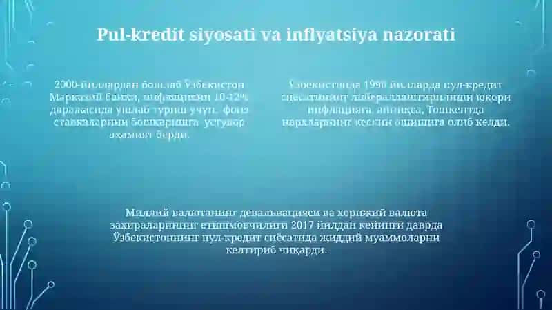 Bozor iqtisodiyotiga o'tish davri va uning O'zbekistondagi xususiyatlari 4