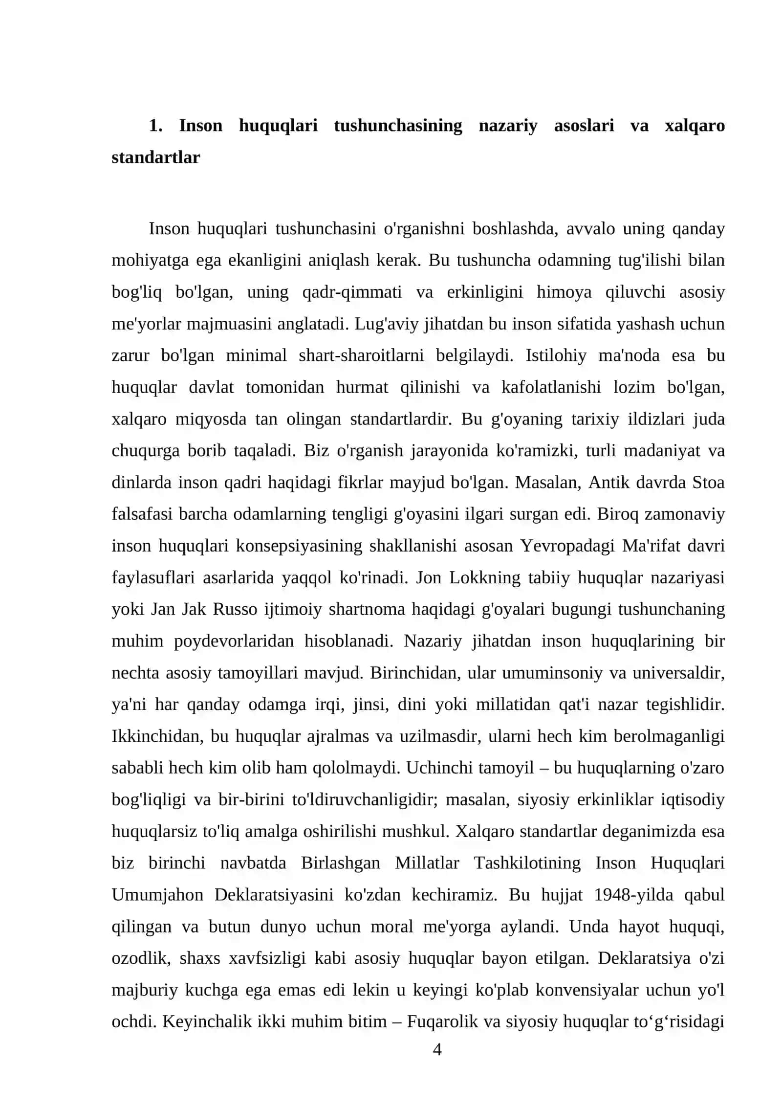 O'zbekistonda inson huquqlari va erkinliklari kafolatining yaratilishi 4