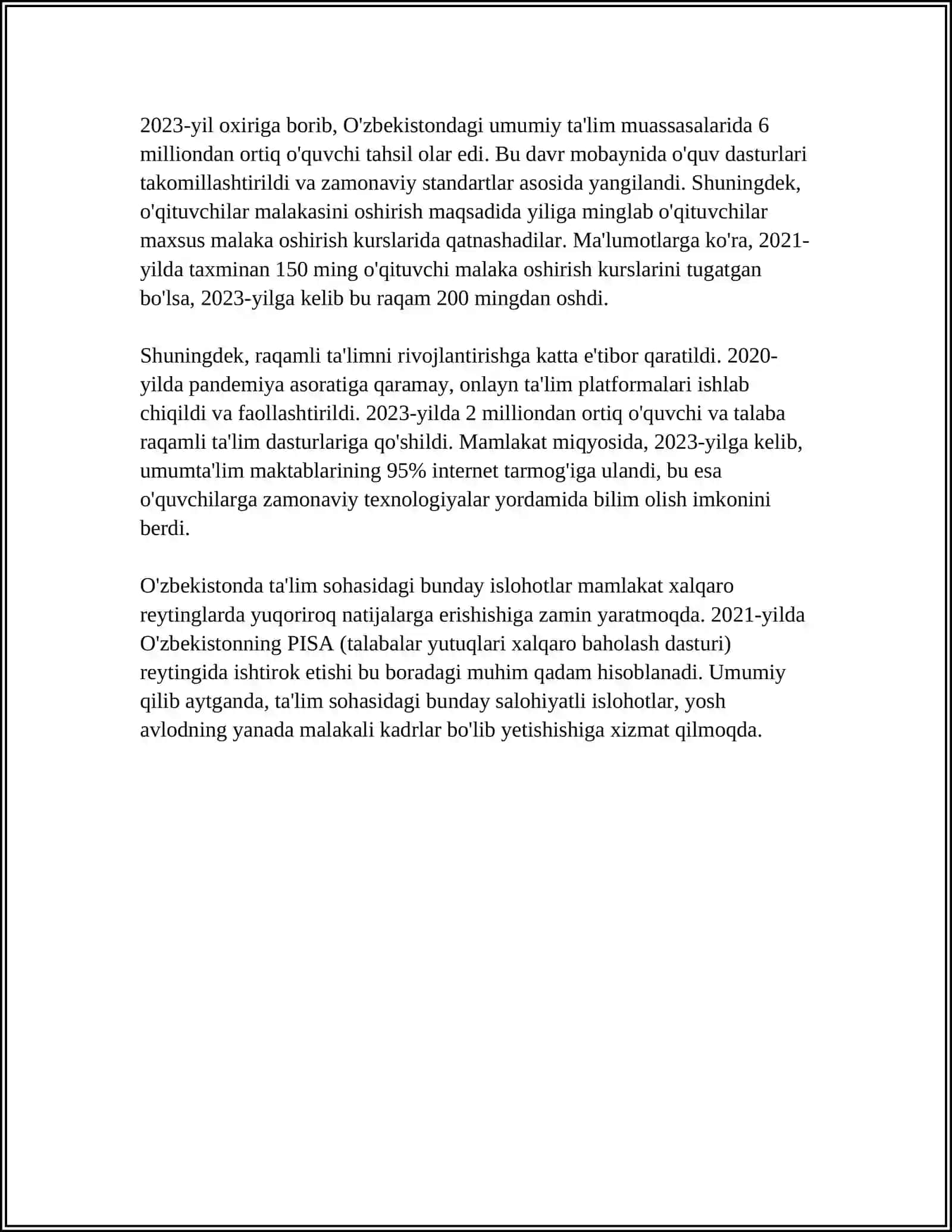 OʻZBEKISTON RESPUBLIKASIDAGI IJTIMOIY OʻZGARISHLAR 4