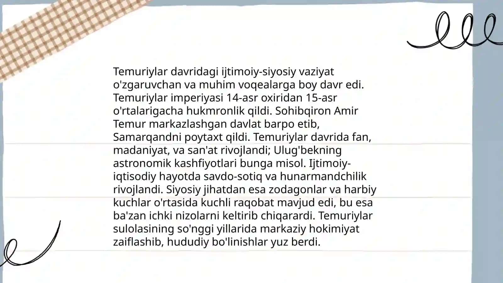 Mirzo Ulugʻbek hayoti va ijodi 4