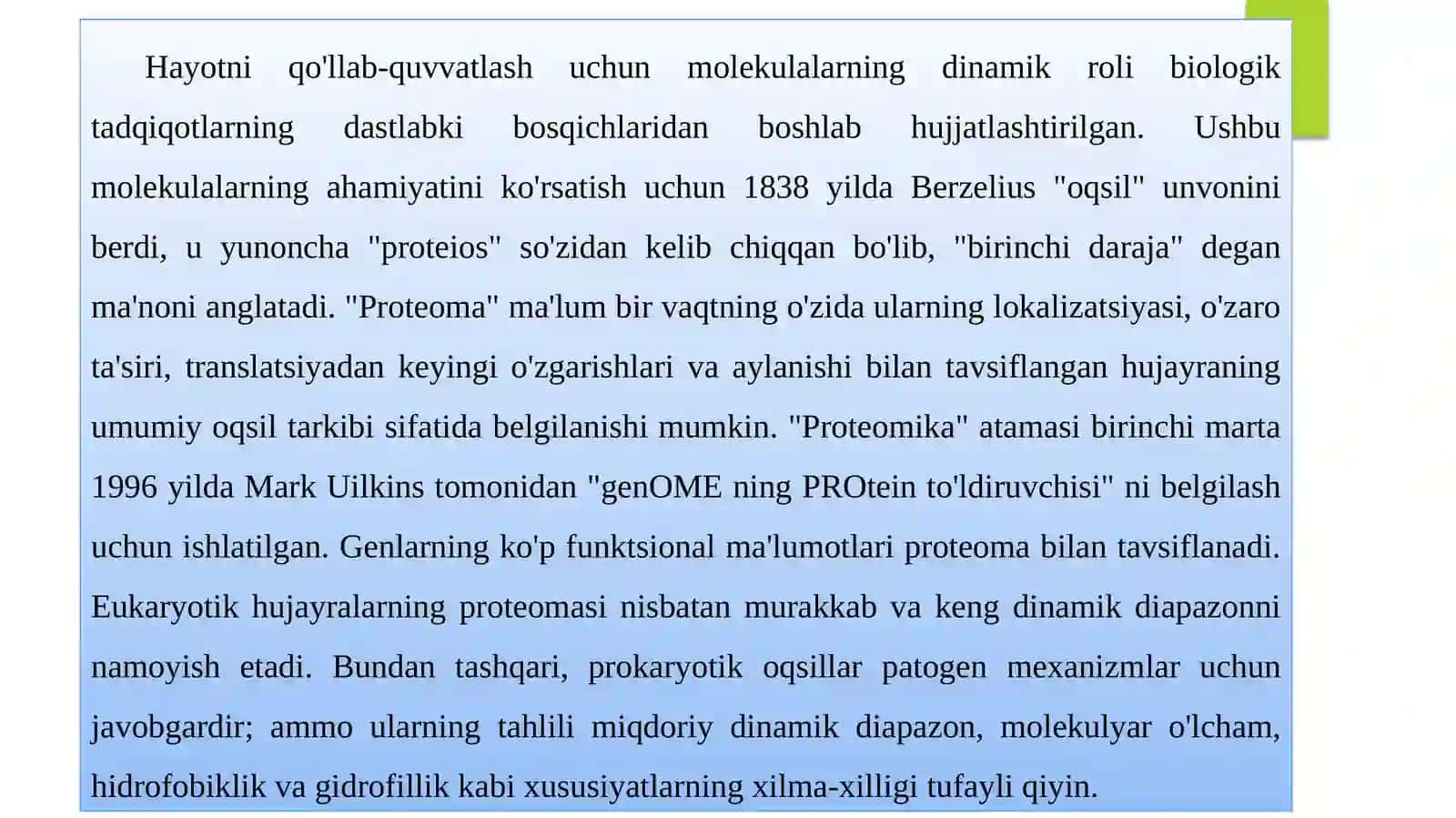Proteomika fani va uning istiqbollari 4