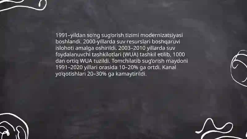 Mustaqillik yillarida qishloq xo'jaligi va sanoat sohasidagi o'zgarishlar 4
