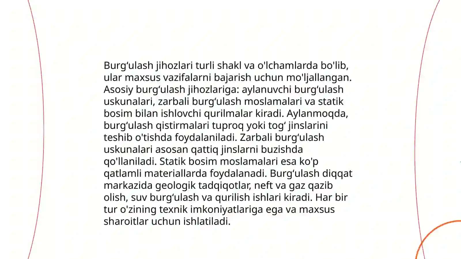 Neft va Gaz quduqlarini burgʻulash asoslari 4