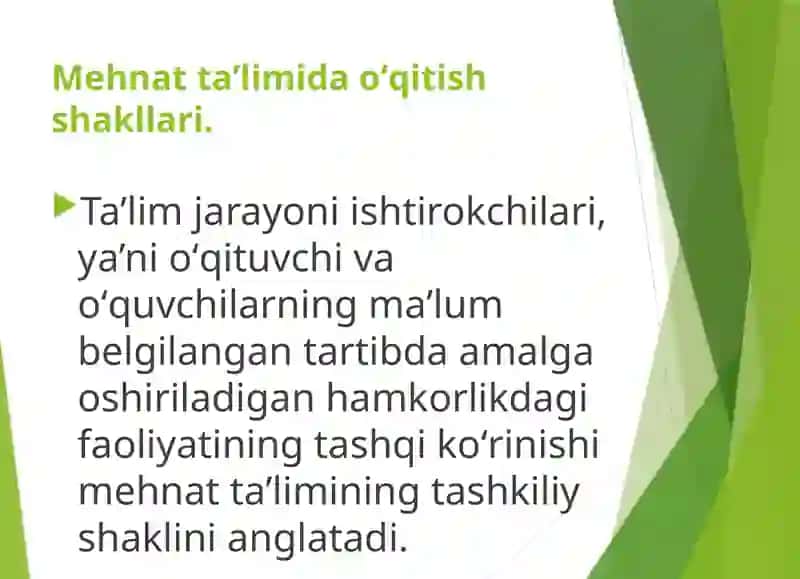 Mehnatta’limining shakl va metodlari 4