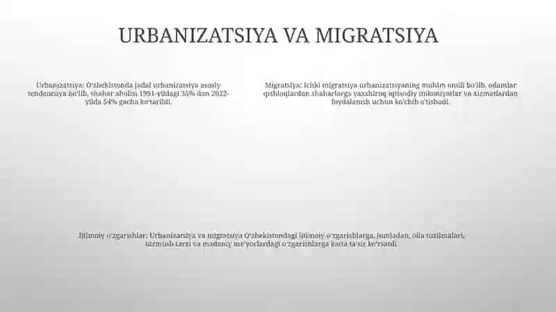 Oʻzbekistondagi Ijtimoiy Ozgarishlar 4