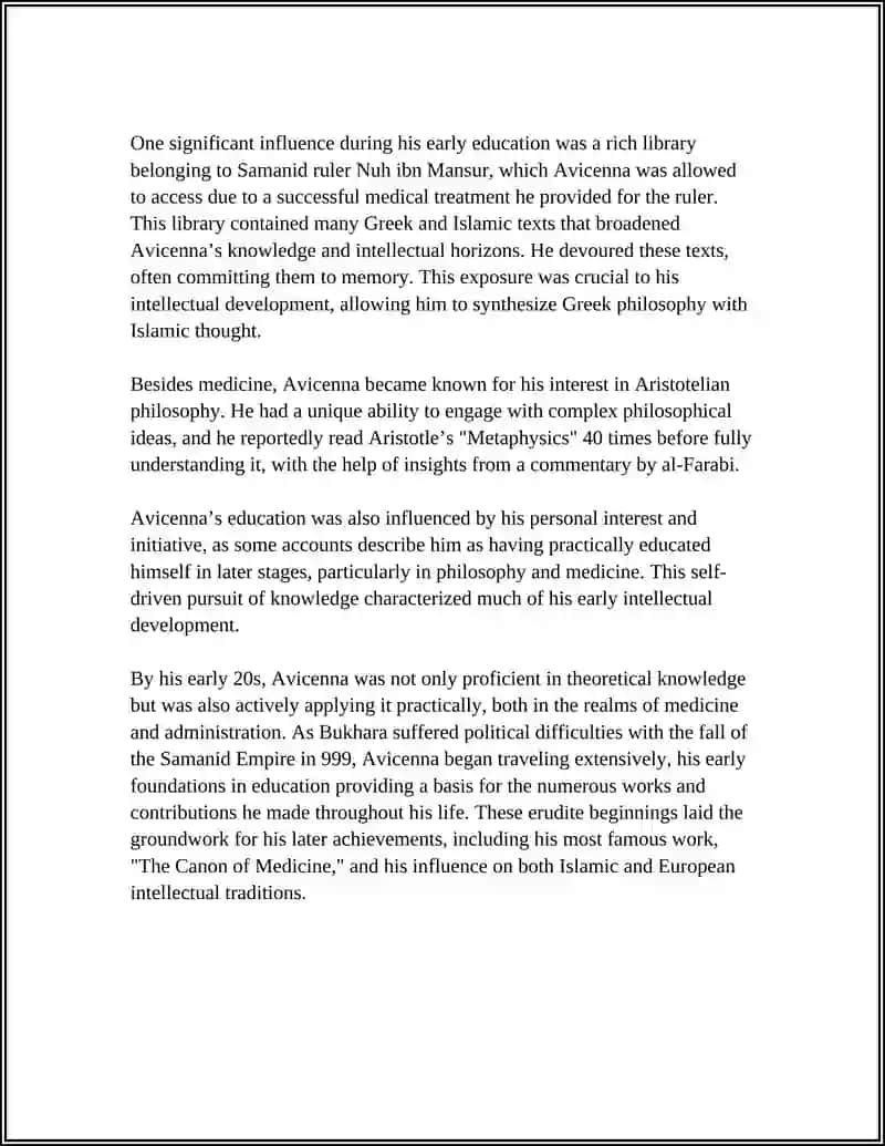 Avicenna's Contributions to Medicine 4