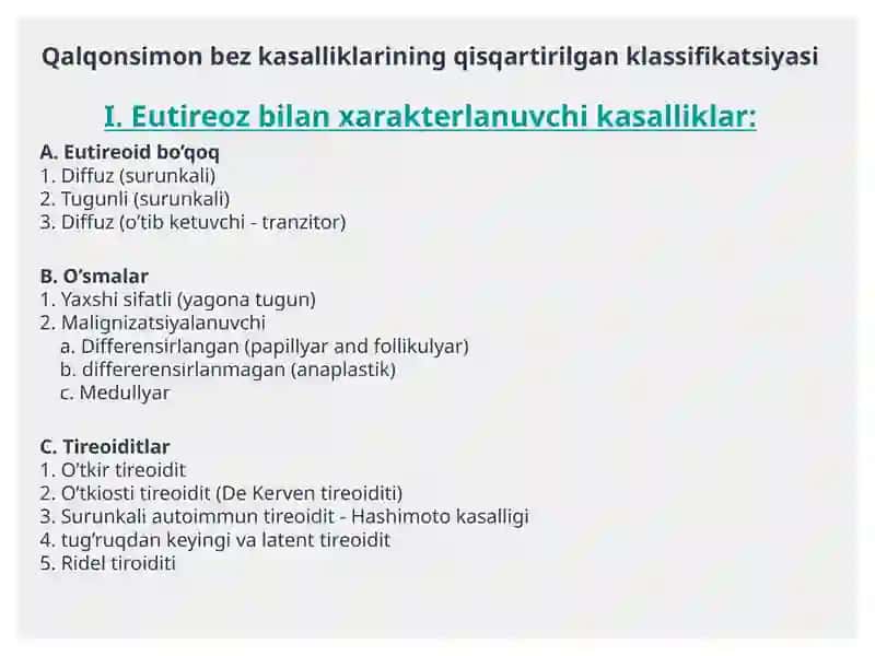 Qalqonsimon bezi kasalliklari diagnostikasi 4