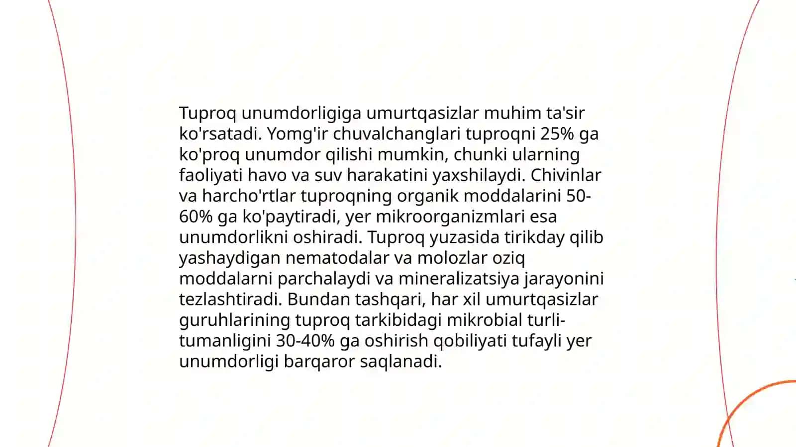 Tuproqda yashovchi umurtqasiz hayvonlar va ularning amaliy ahamiyati 4