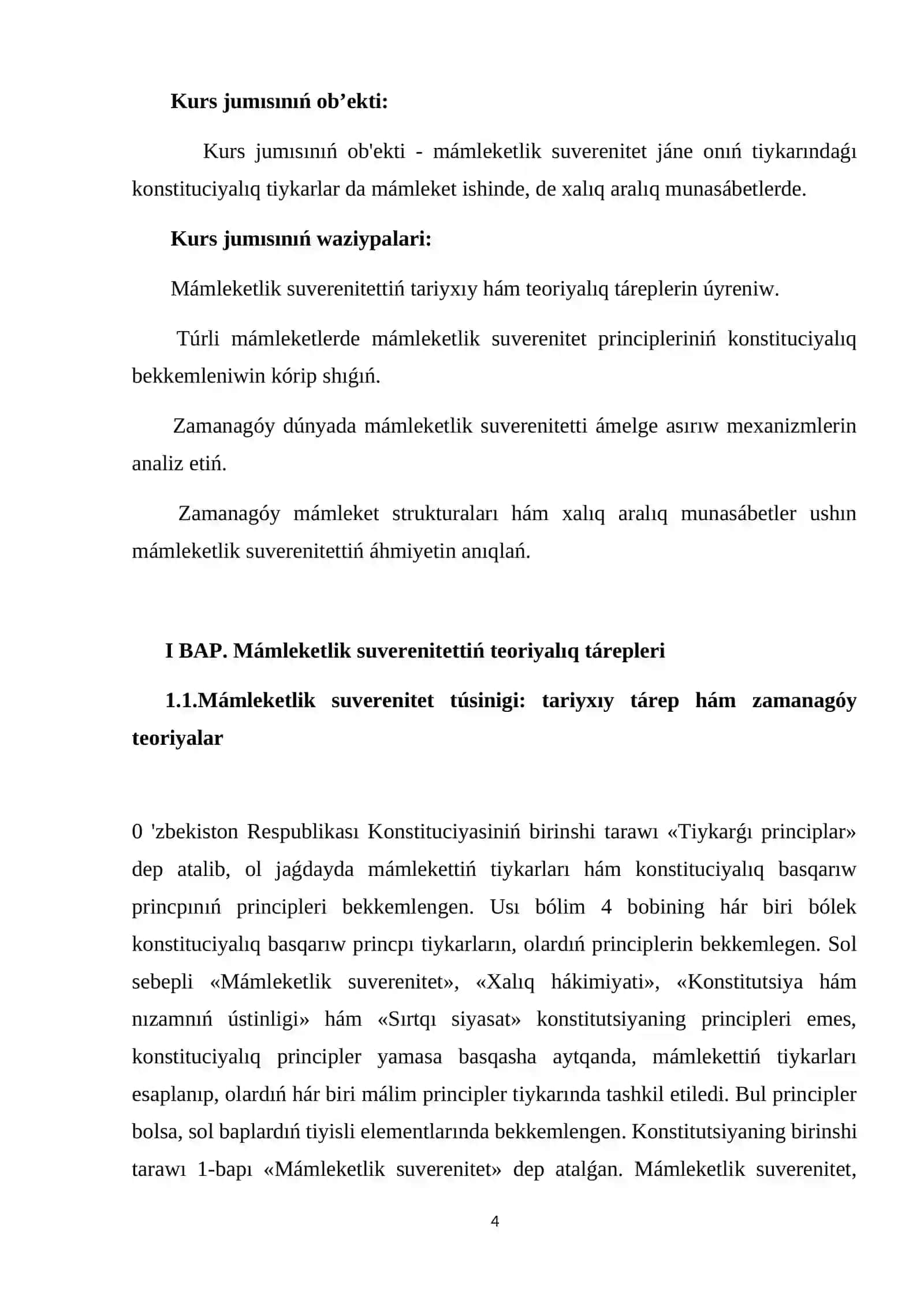 MÁMLEKETLIK SUVERENITETI JÁNE ONIŃ KONSTITUCIYALIQ TIYKARLARI 4