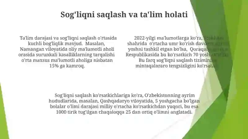 Aholi turmush darajasi va uni taʼriflovchi koʻrsatkichlar 4
