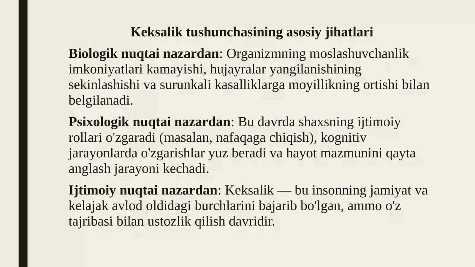Keksalik va keksalar 4