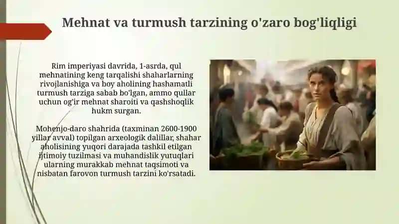 Eng qadimgi odamlarning mehnat faoliyati va turmush tarzi 4