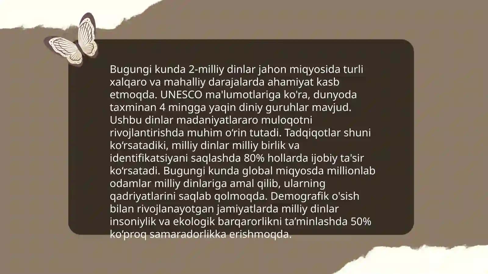 Milliy dinlar 4