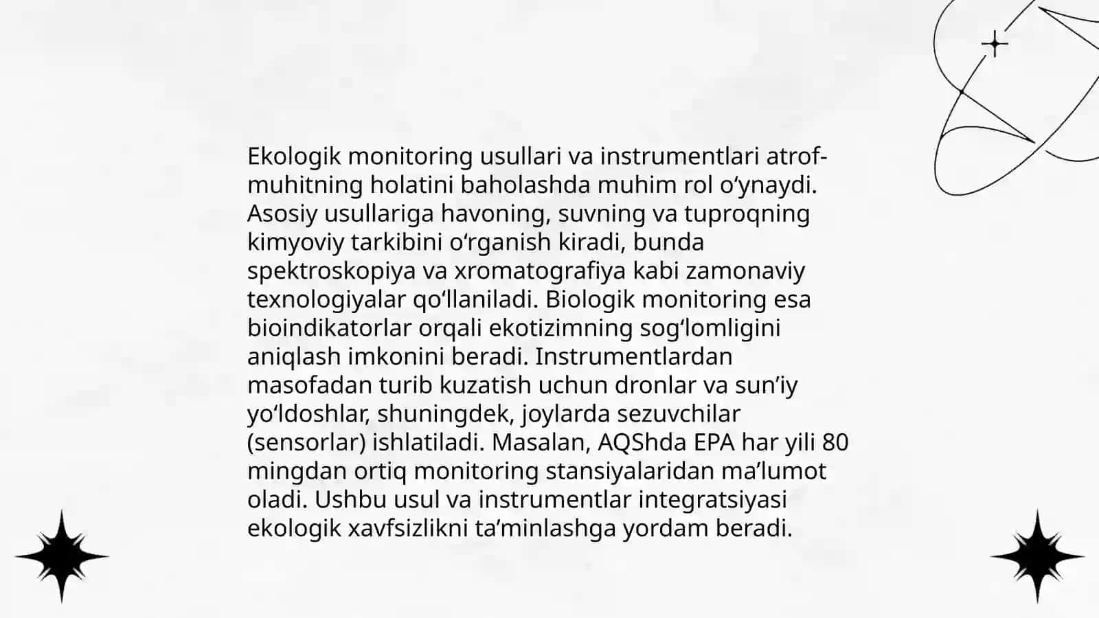 Geoekologik tadqiqotlar va ekologik monitoringning maqsadlari 4