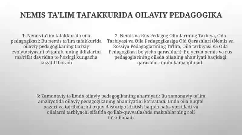 Nemis Va Rus Pedagog Olimlarining Tarbiya,Oila Tarbiyasi Va Oila Pedagogikasiga Oid Qarashlari 4