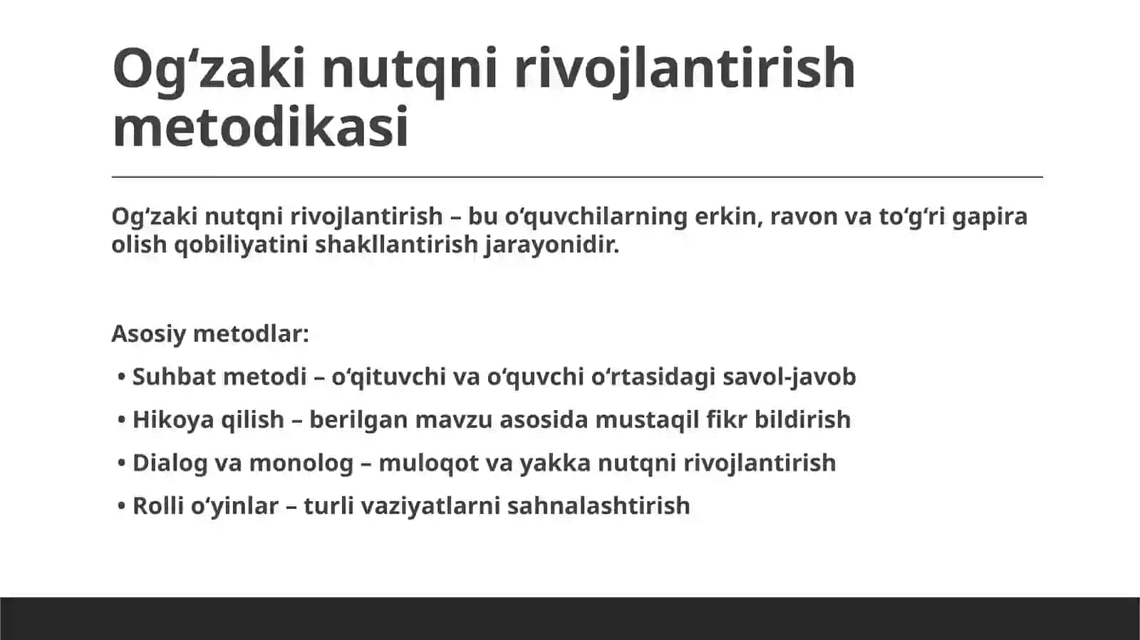 OGʻZAKIVA YOZMA NUTQNI RIVOJLANTIRISH METODIKASI 4