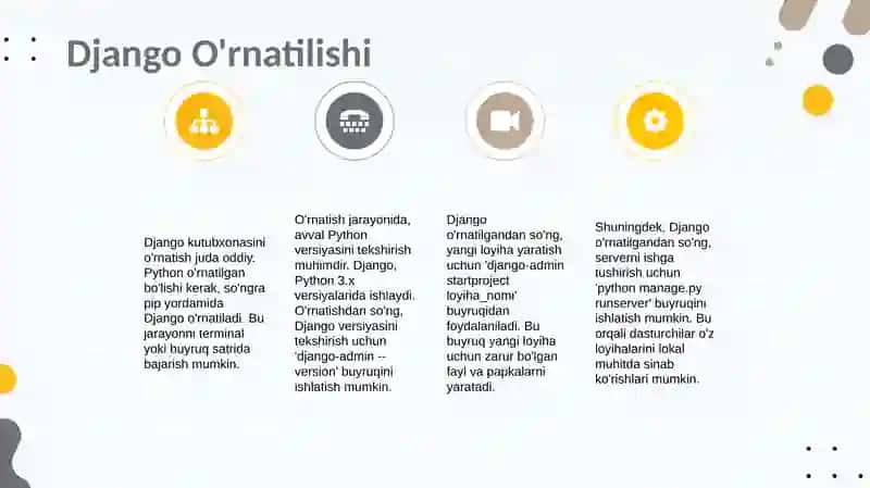 Pythonda Django kutubxonasibilan ishlash 4