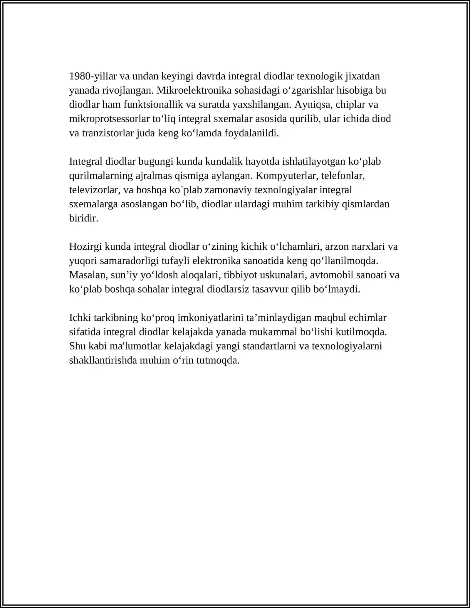 INTEGRAL DIODLAR 4