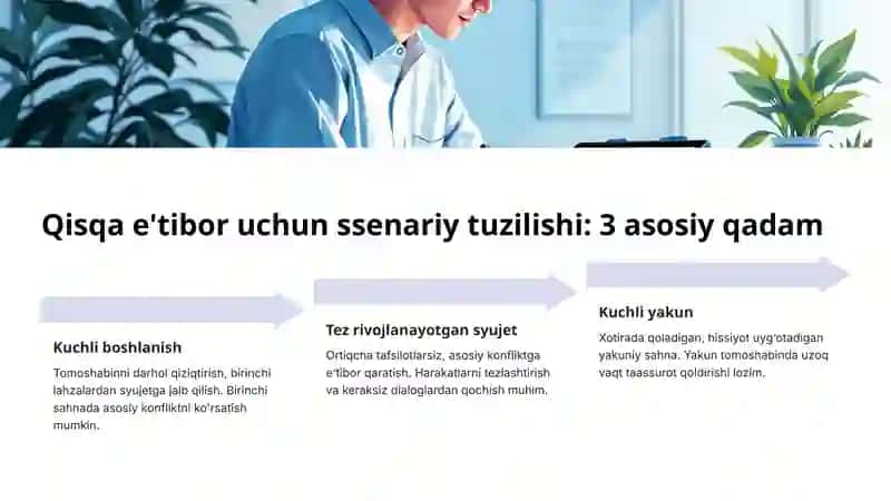 Qisqa e'tibor davrida ssenariy yozish: Kino va televideniya uchun samarali usullar 4