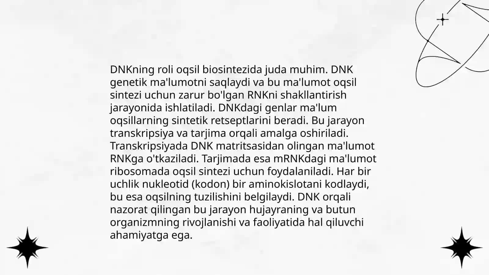 Oqsil biosintez jarayoni 4