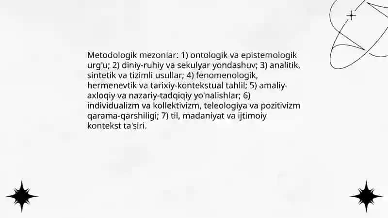 Falsafaning mohiyatiga oid Sharq va Garb mutafakkirlarini taʼriflash va tasniflash 4