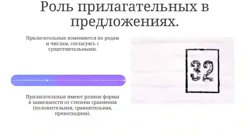 Прилагательные: Основные понятия 4
