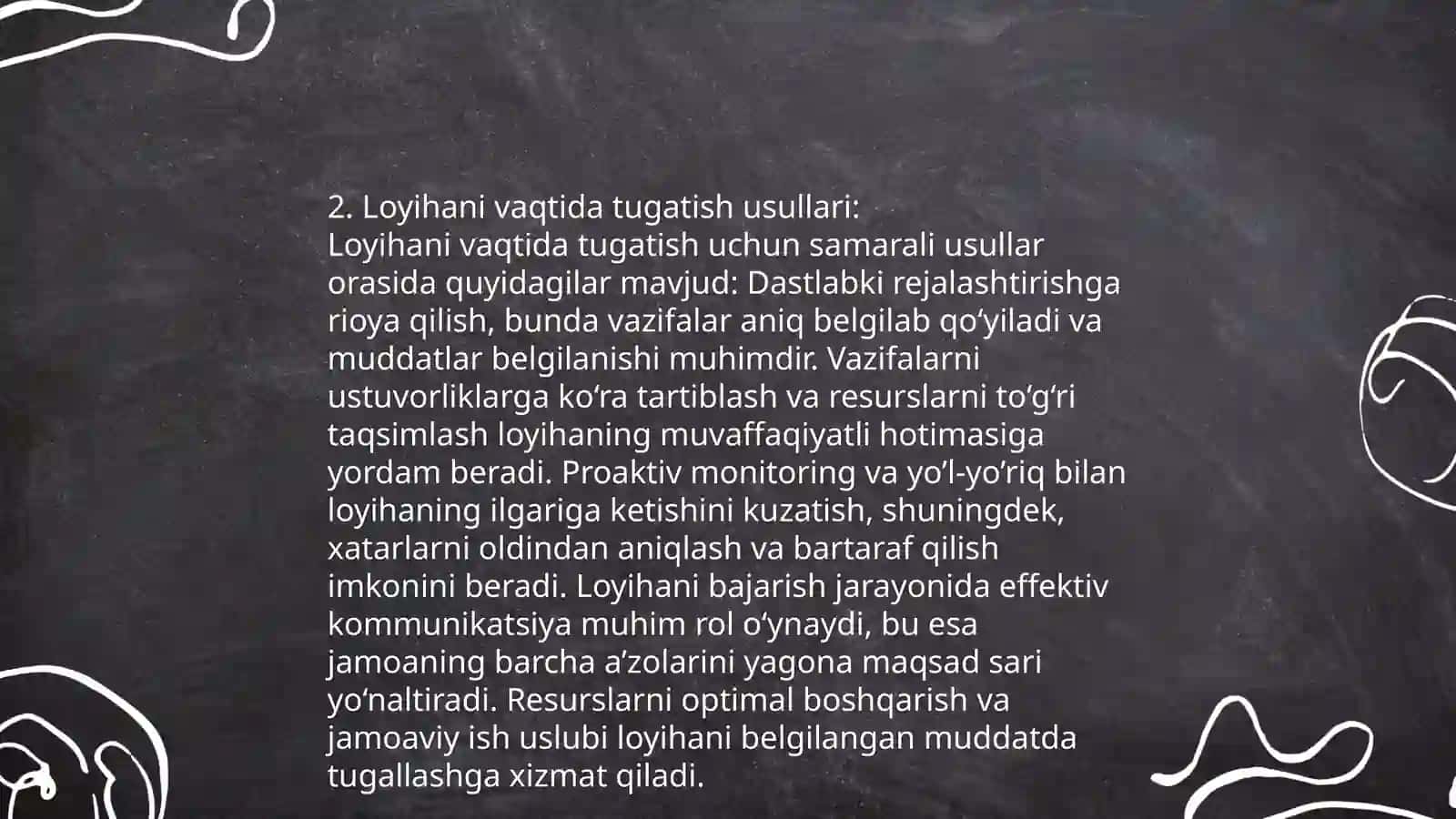 Loyihani Yakunlash 4