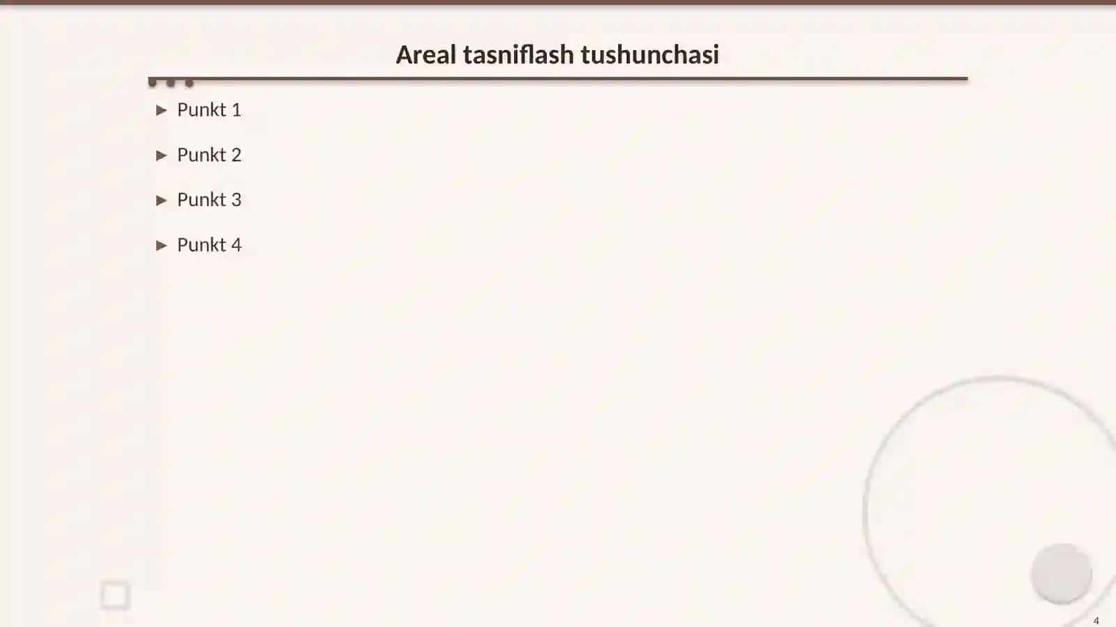 TILLARNI TASNIFLASH: AREAL, FUNKSIONAL VA TIPOLOGIK TASNIF 4