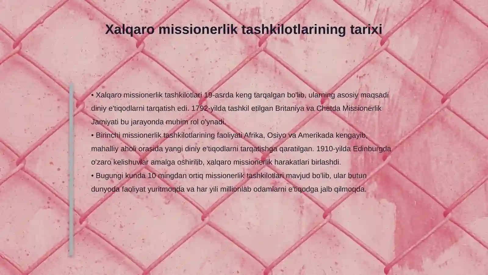 Missionerlik prozelitizm mohiyati xalqaro missionerlik tashkiloti 4