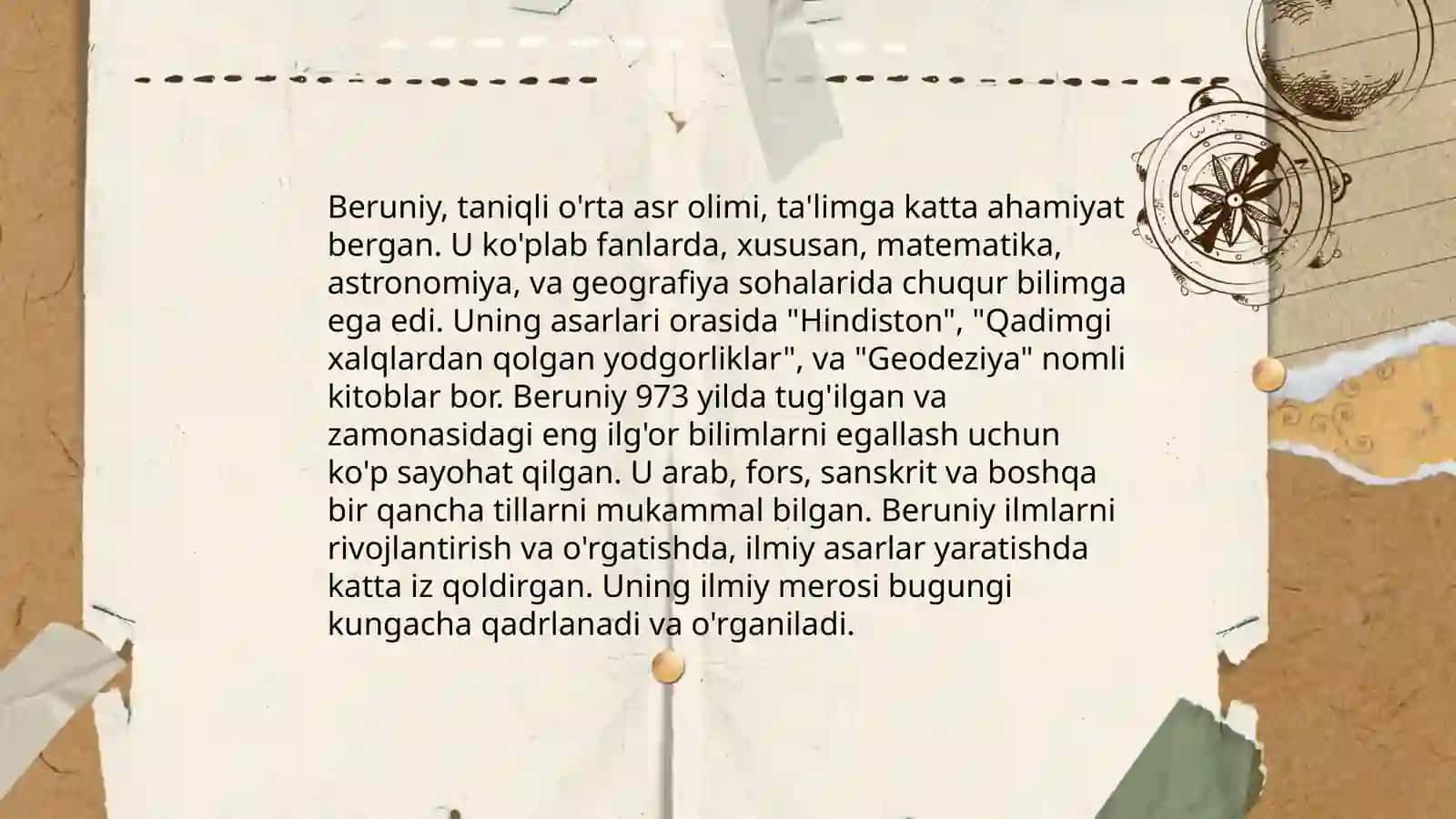 Abu Rayhon Beruniyning pedagogikaga qarashkari 4