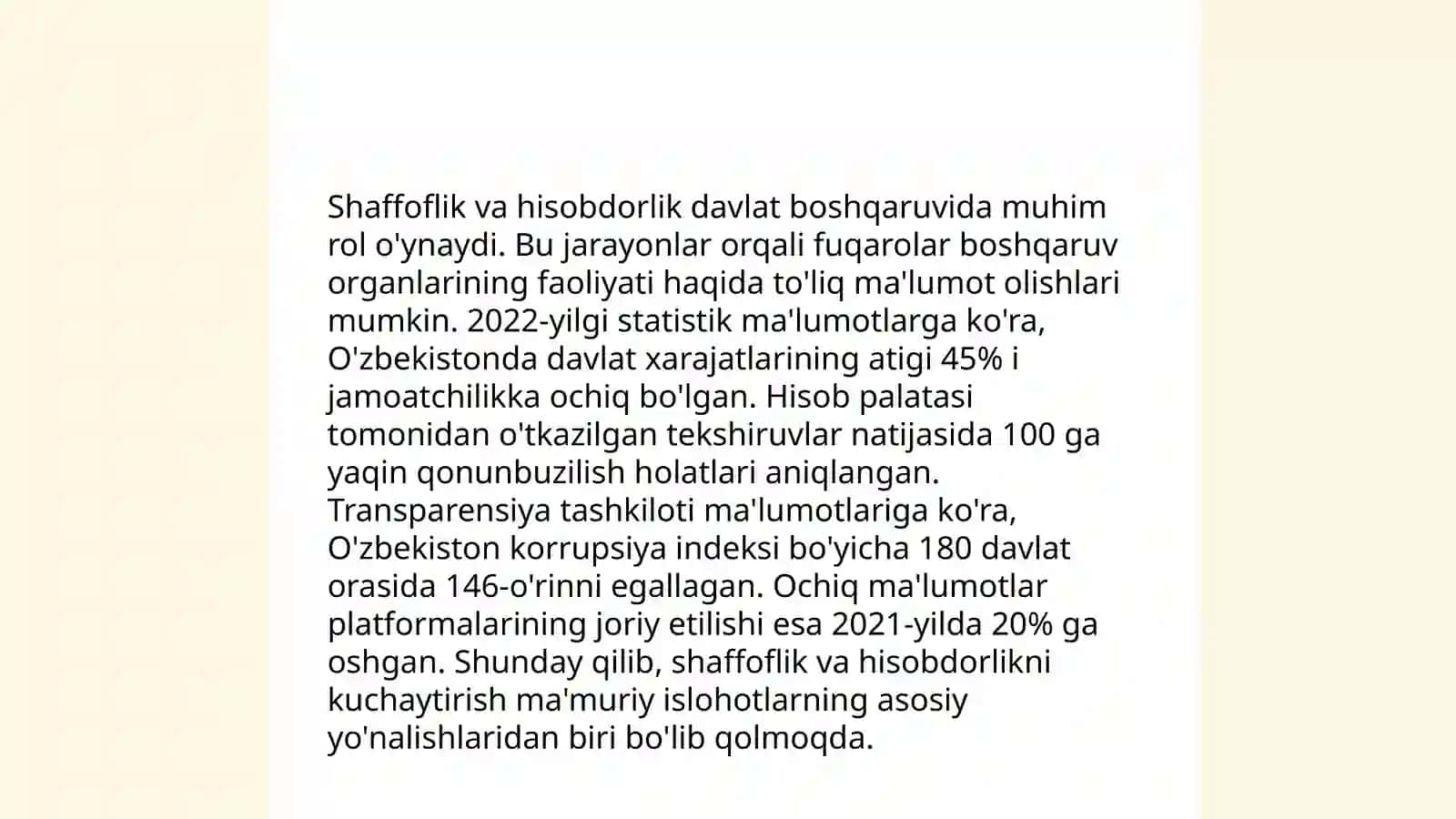 Bugungi kunda korrupsiyaga qarshi kurashishning samarali mexanizmlari 4
