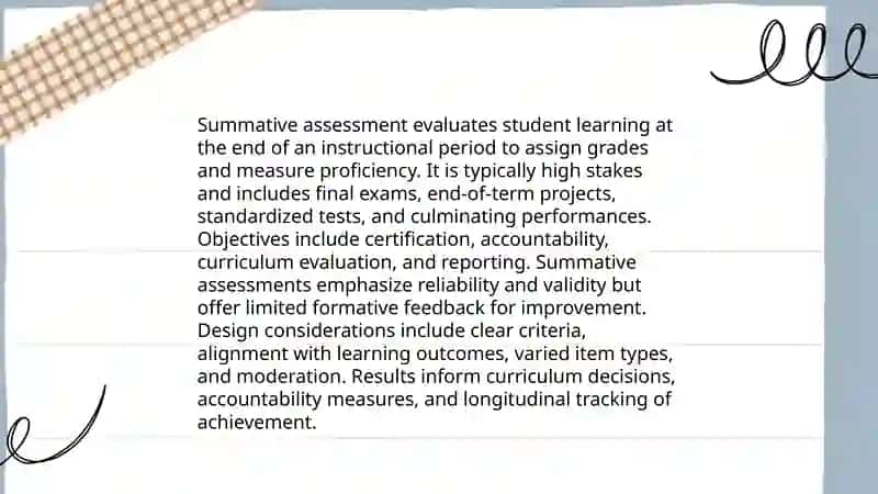 Types of assessment 4