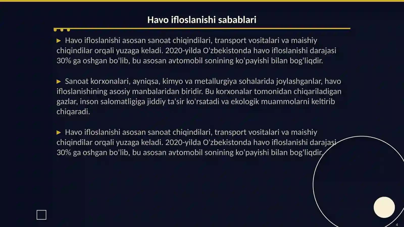 Atrof muhit ifloslanish turlari 4