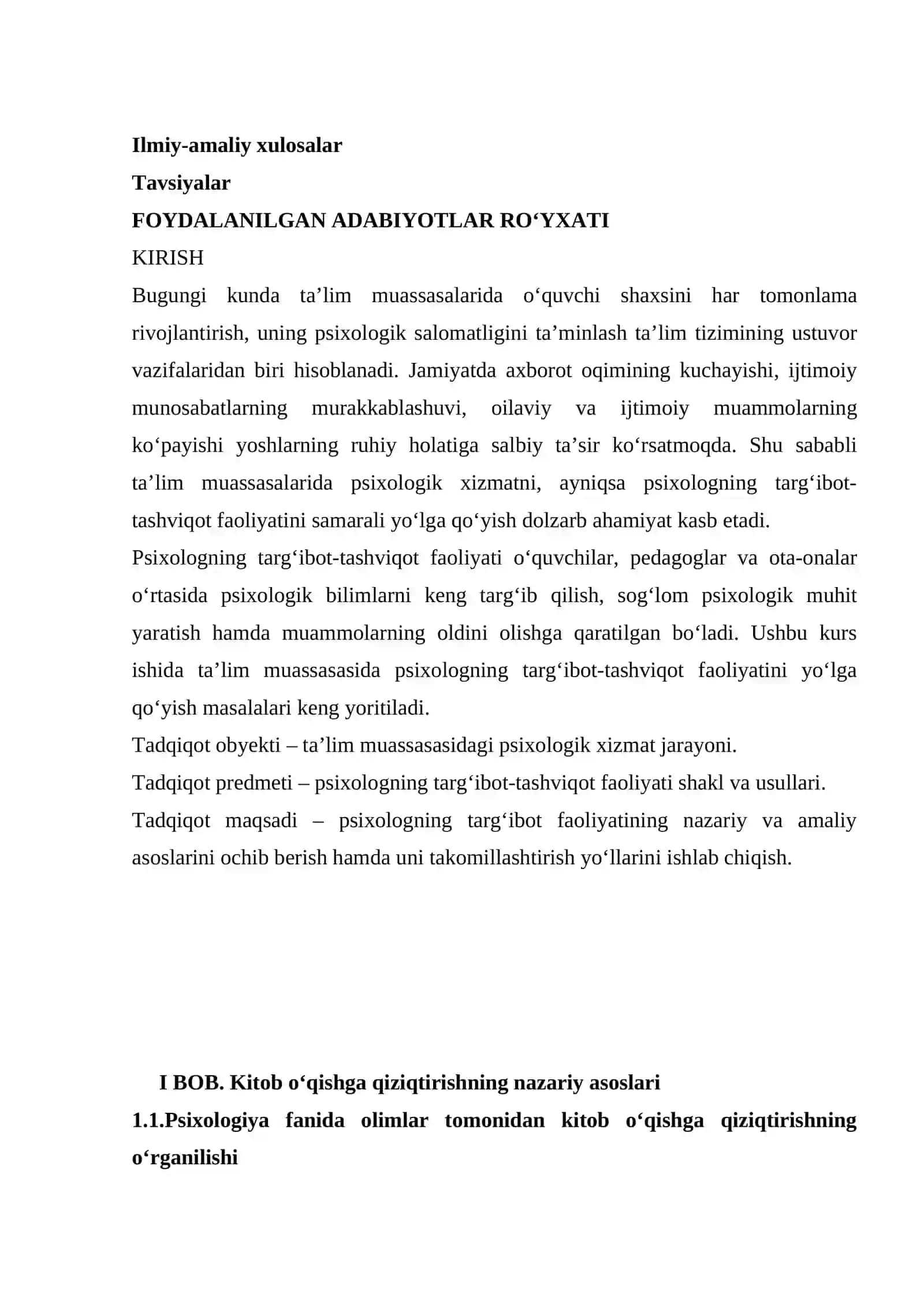 Ta'lim muassasida psixologning targ'ibot-tashviqot faoliyatini yoʻlga qoʻyish 4
