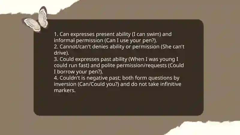 Modal verbs 4