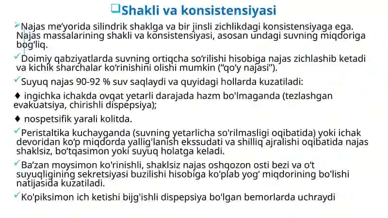 Najasniklik tahlili (koprogramma) 4