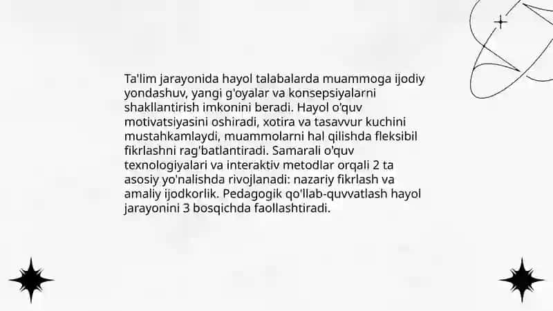 Hayol jarayonining ahamiyati 4