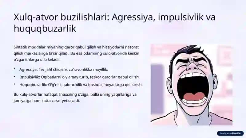 Sintetik psixoaktiv moddalarga qaramligi bor bemorlarni davolash va reabilitatsiyasi 4