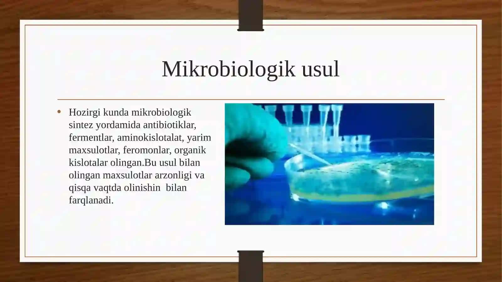 Biotexnologiyada qo’llaniladigan usullar 4