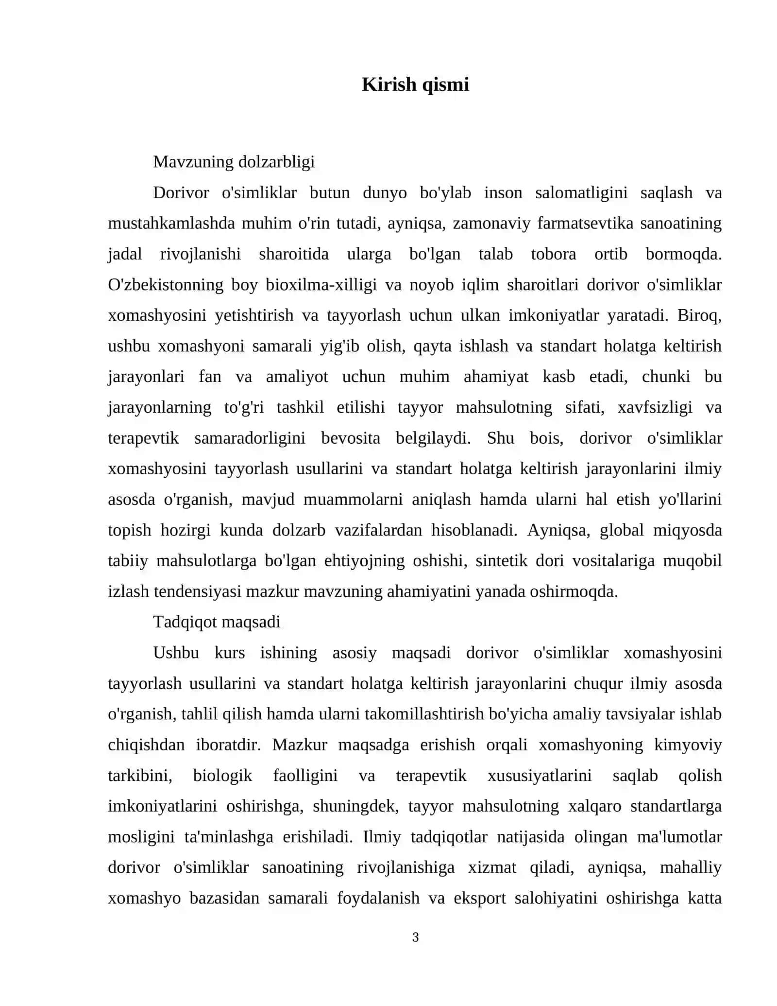 dorivor osimliklar hom ashyosini tayyorlash usullari va standart holatga keltirish 4