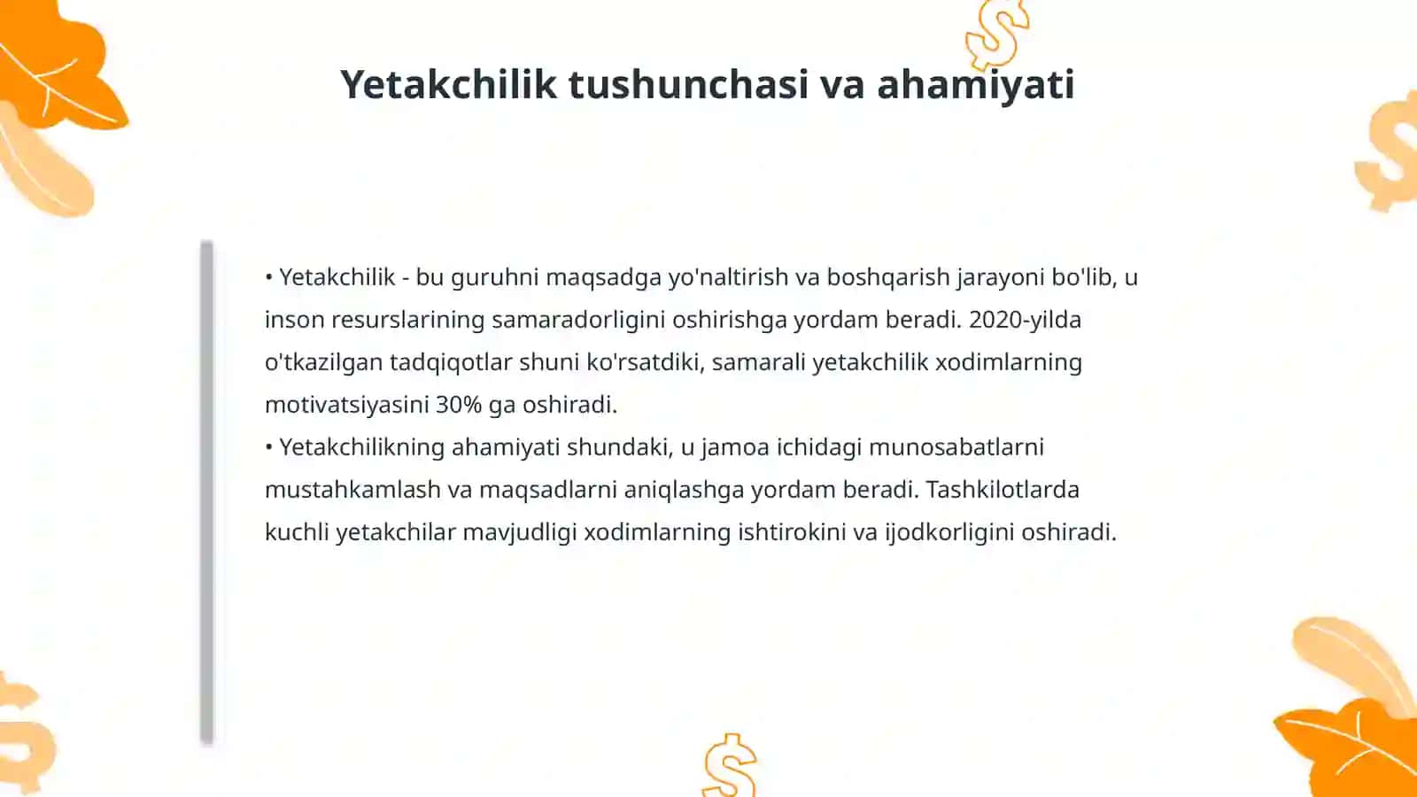 Inson resurslarini boshqarishda yetakchilik 4