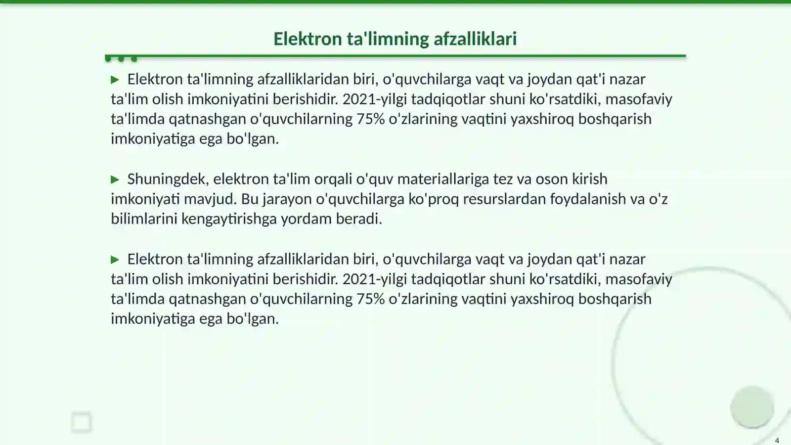 Elektron ta'lim muhitining asosiy tushunchalari 4