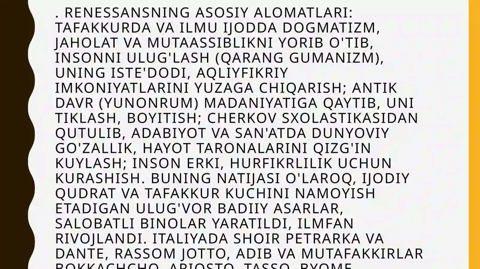 IX-XIIASIRLARDA MAMLAKATIMIZ HUDUDIDA RO’Y BERGAN MADANIY UYG’ONISH (RENESSANS).BUYUK ALLOMALARNING JAHON SIVILIZATSIYASIGA QO’SHGAN HISSASI 4