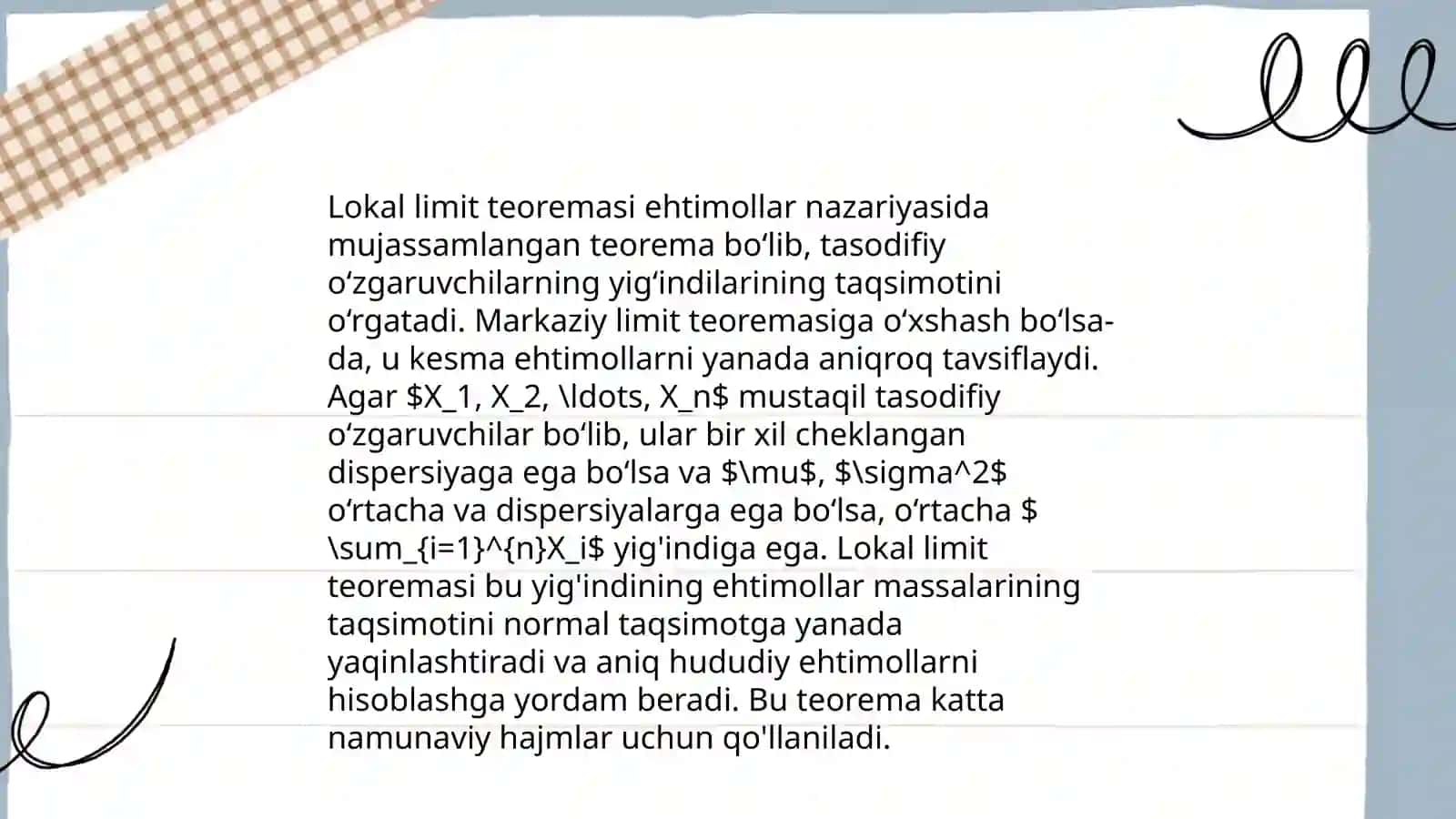 De Moavr-Laplas teoremasi 4