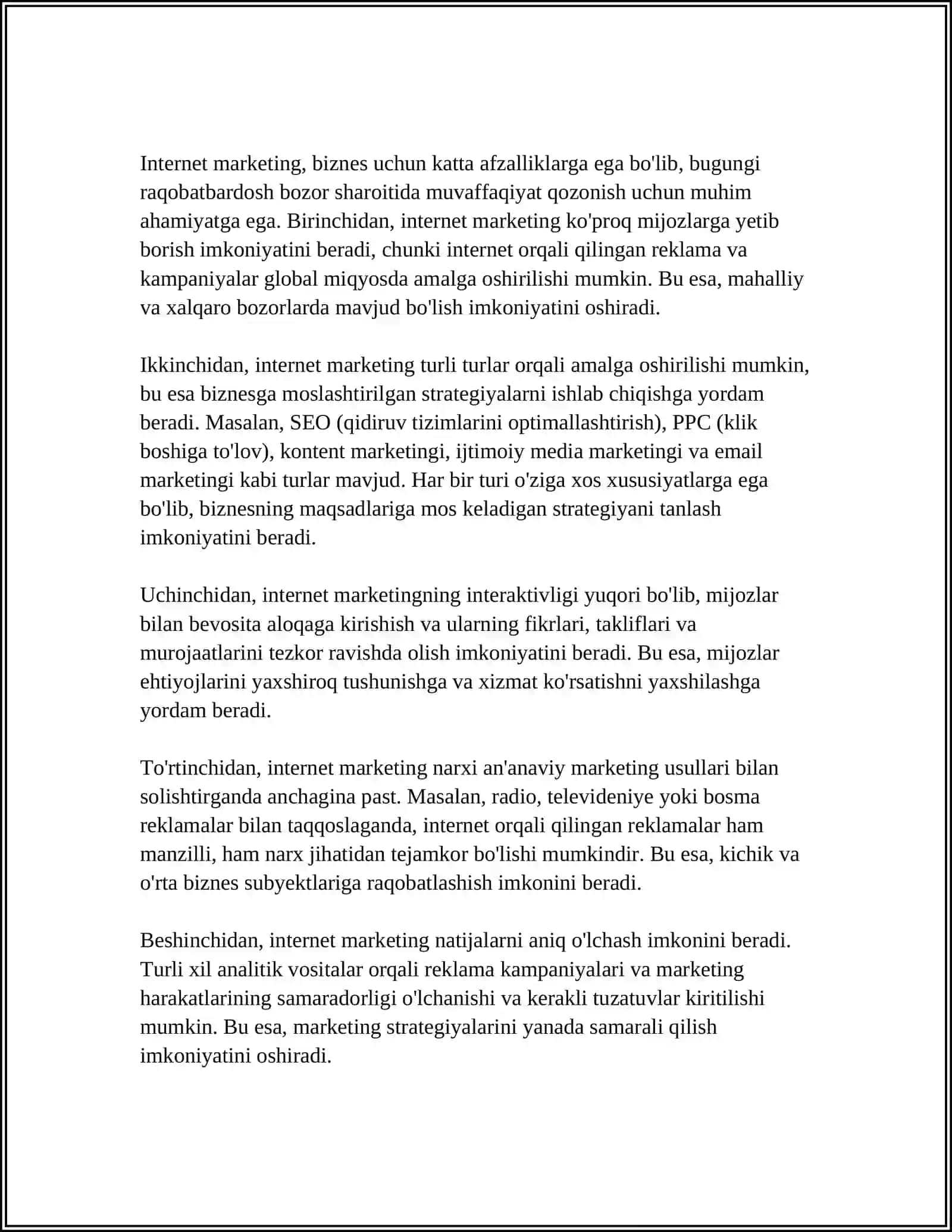 INTERNET MARKETING 4
