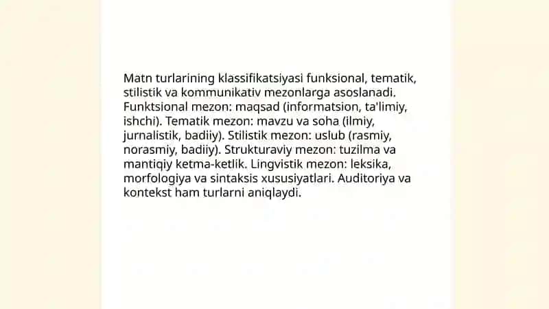 Matn va uning turlari 4