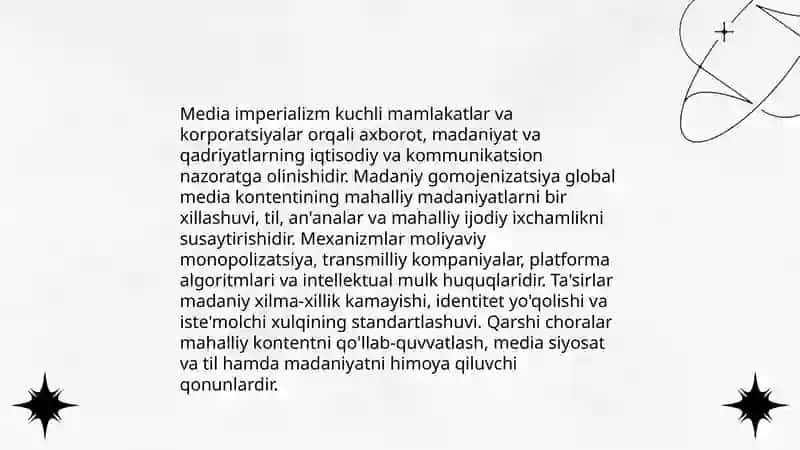 Media vositalarida axborotning global tarqalishi va madaniy tasiri 4