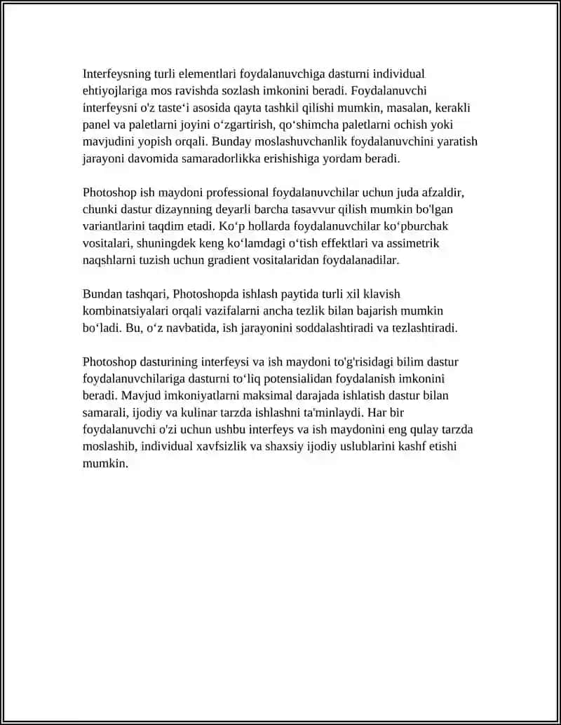 ADOBE PHOTOSHOP DASTURI VA UNDA ISHLASH PRINSIPI 4