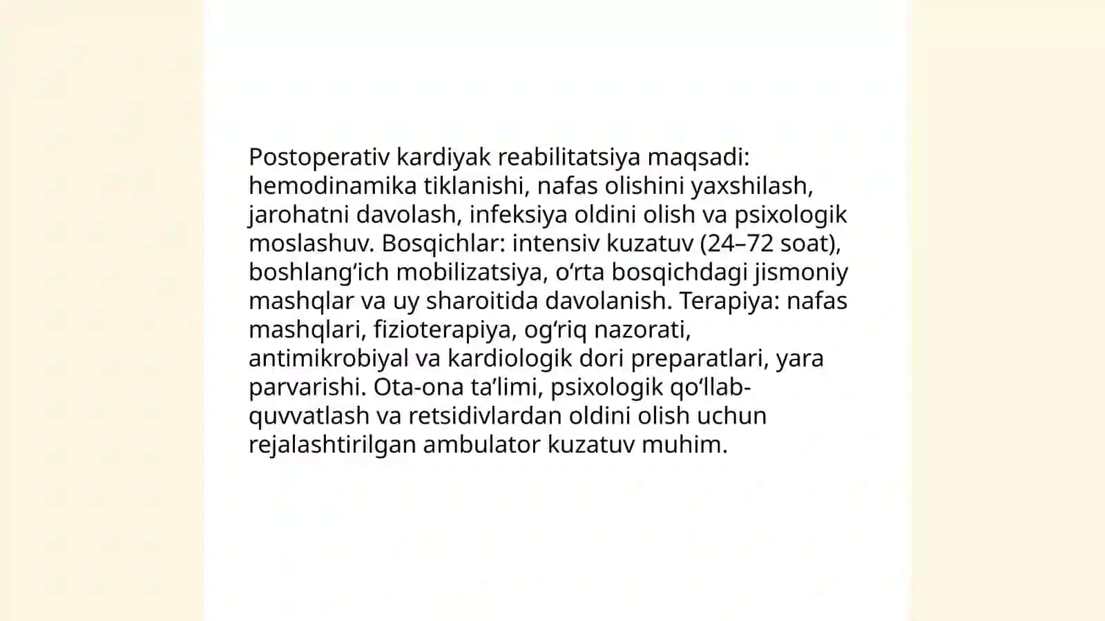 Bolalar kardiologiyasida reabilitatsiya usullari 4